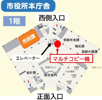 市役所でも『コンビニ交付』をご利用いただけます