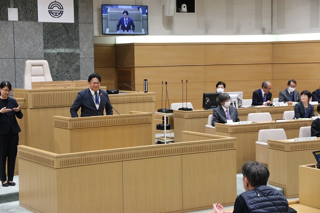 大島議長による開会の挨拶