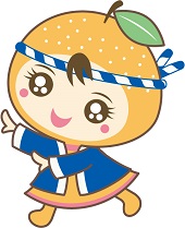 ねじり鉢巻きをして法被を着て踊っているなしりんのイラスト