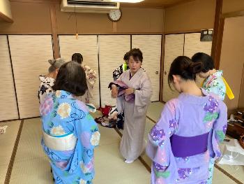 ゆかたの着付け