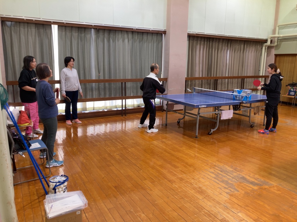 卓球教室(初級)18歳以上対象