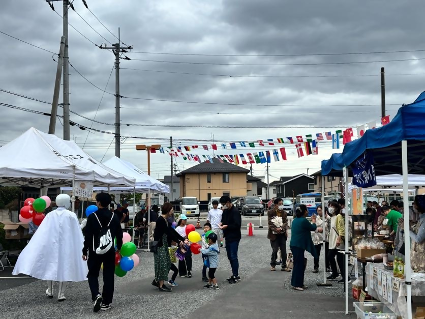 ふるさとまつり屋外の風景
