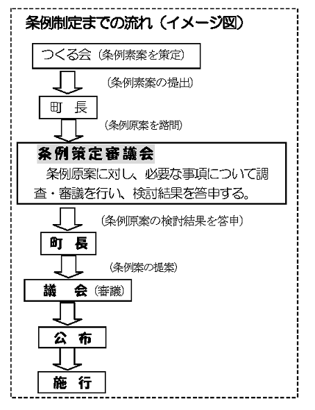 条例制定までの流れ(イメージ図)