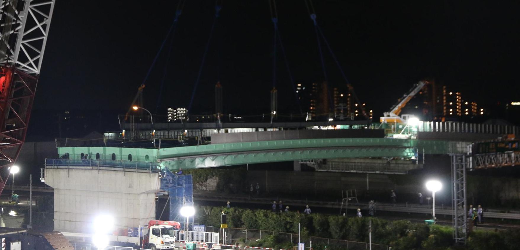 橋が架かった写真