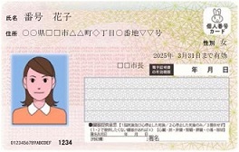 マイナンバーカード見本