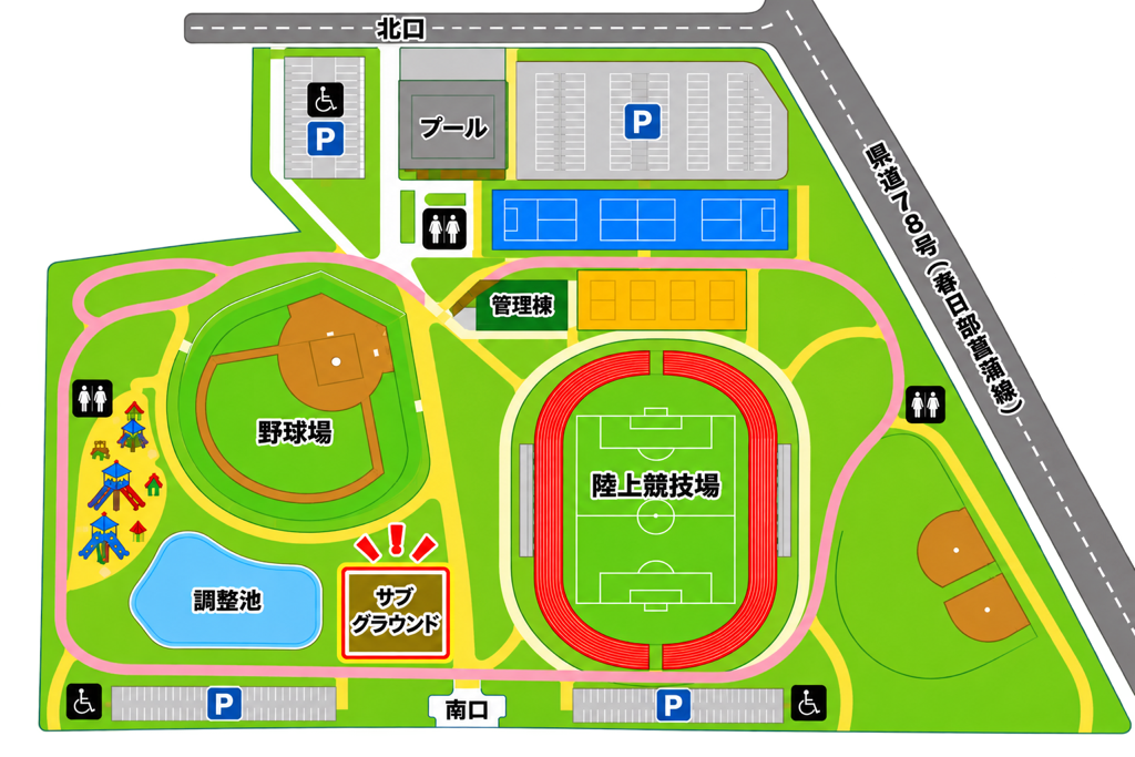 サブグラウンド案内図