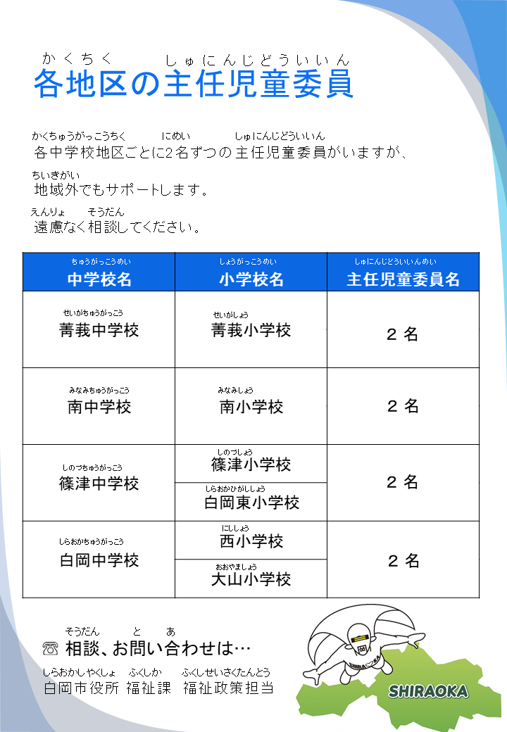 主任児童委員リーフレット