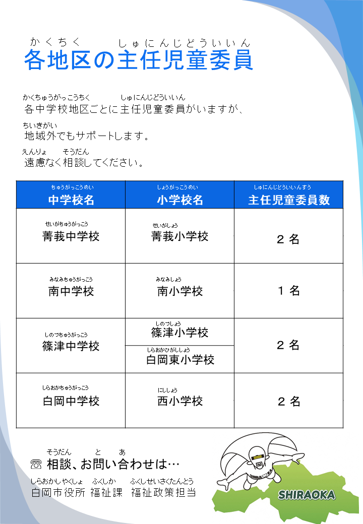主任児童委員リーフレット