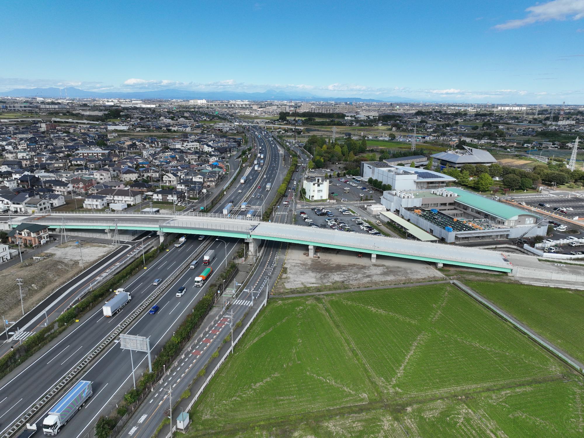 白岡中央大橋 斜め上から