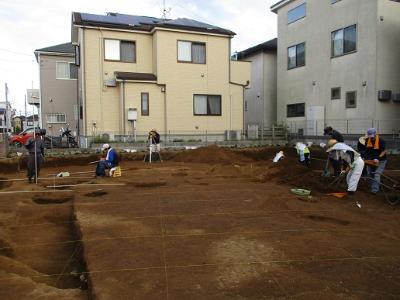 山遺跡第18地点発掘調査の様子