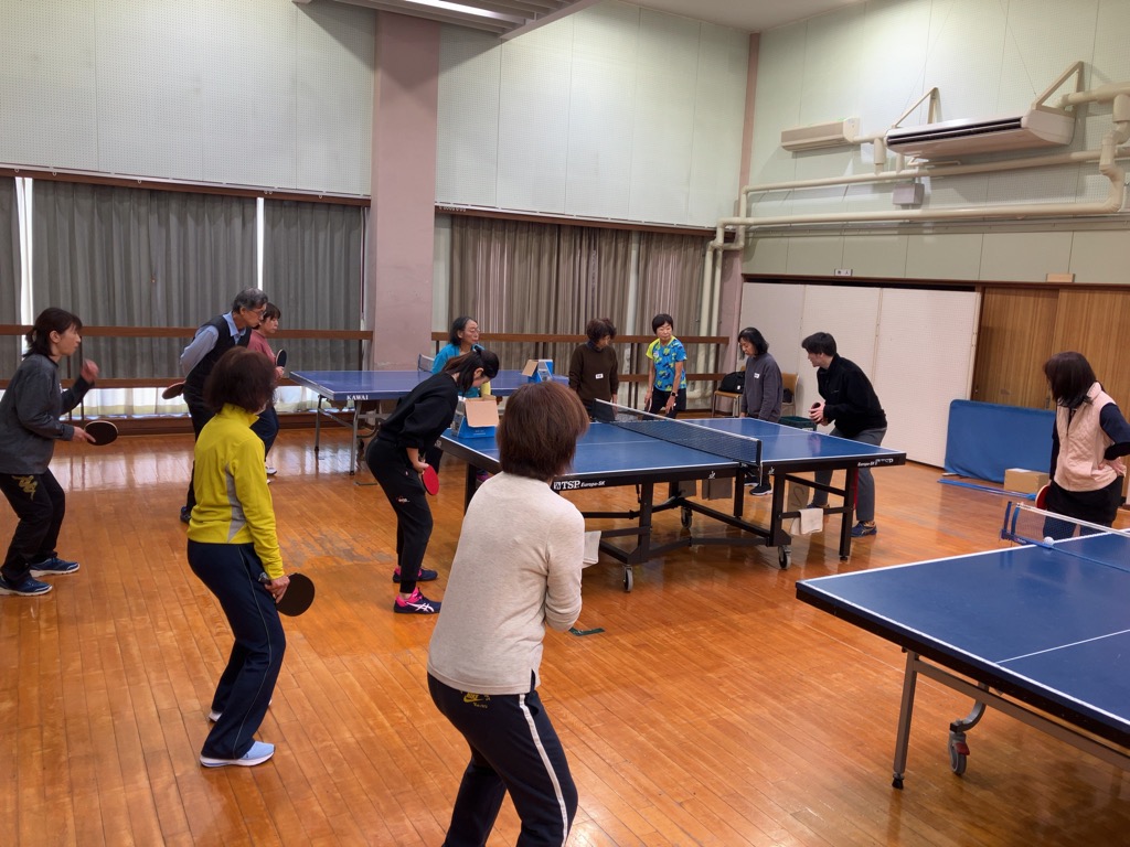 「ラリーができるようになって楽しい」の声続出！無理なく健康対策！大人卓球教室（初級）