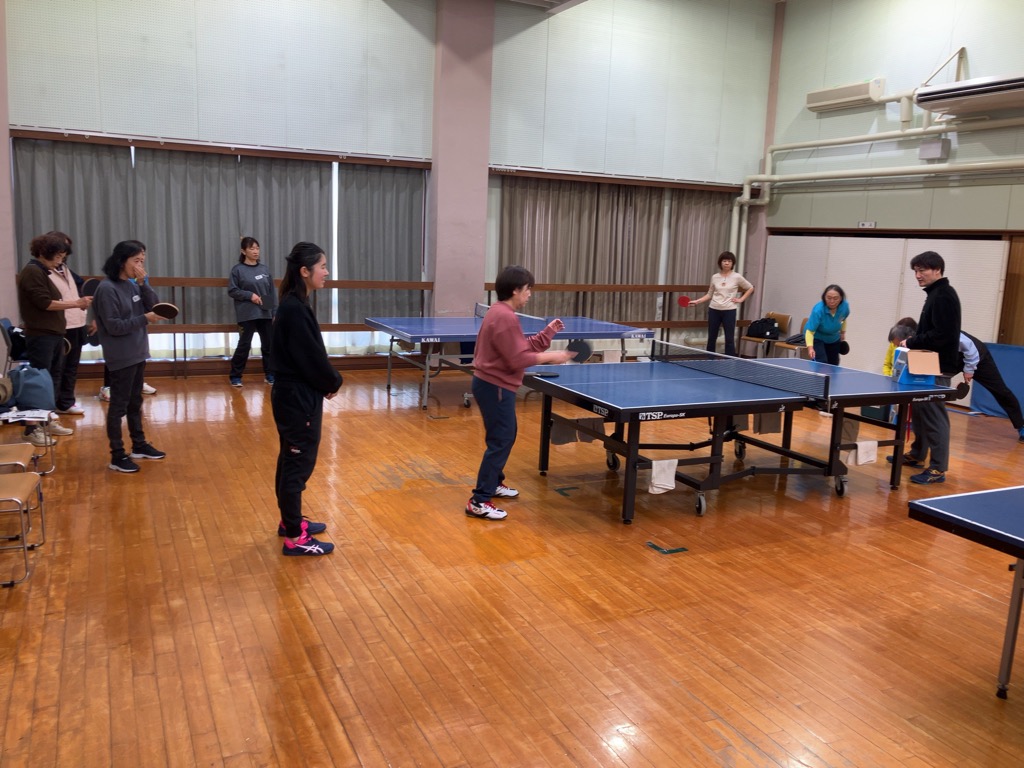 「ラリーができるようになって楽しい」の声続出！無理なく健康対策！大人卓球教室（初級）