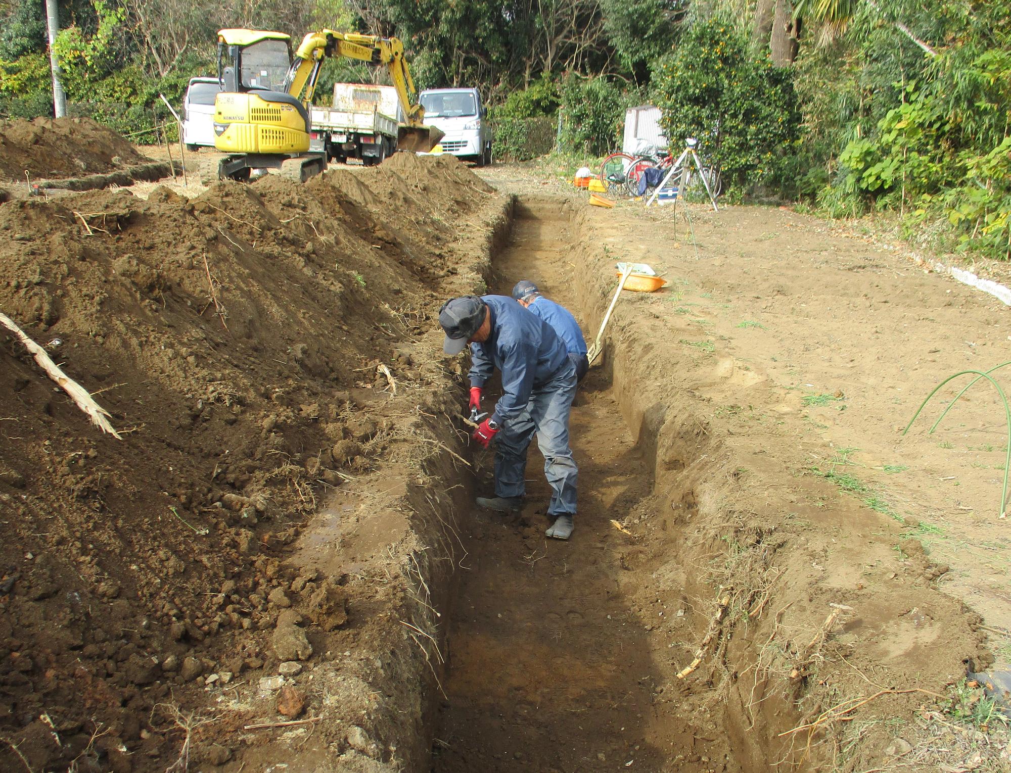 発掘調査の様子