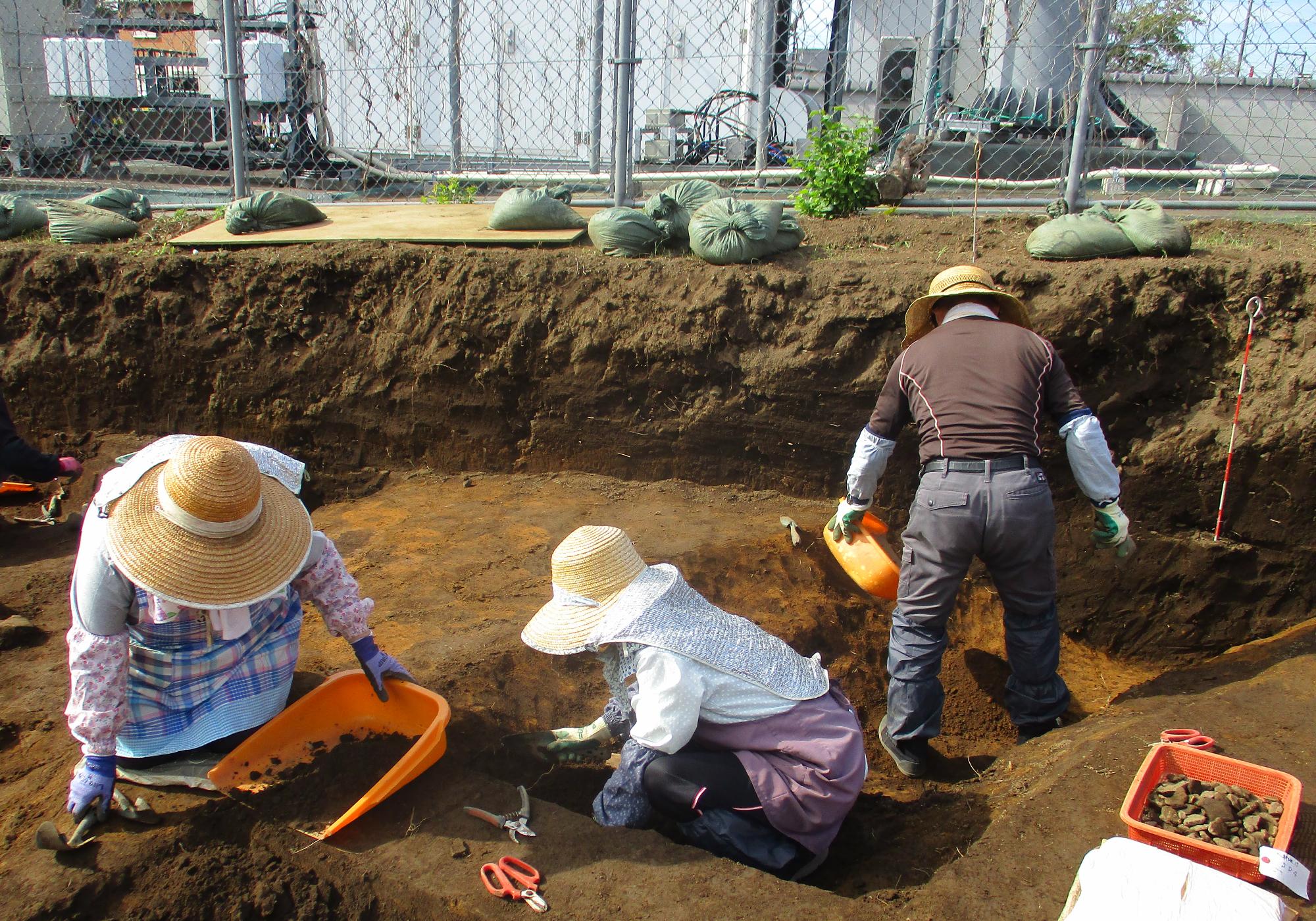 発掘調査の様子