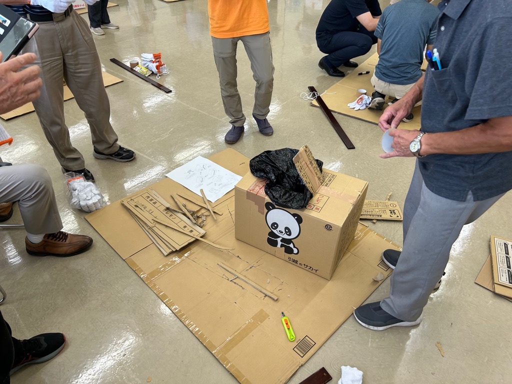 段ボール作成訓練